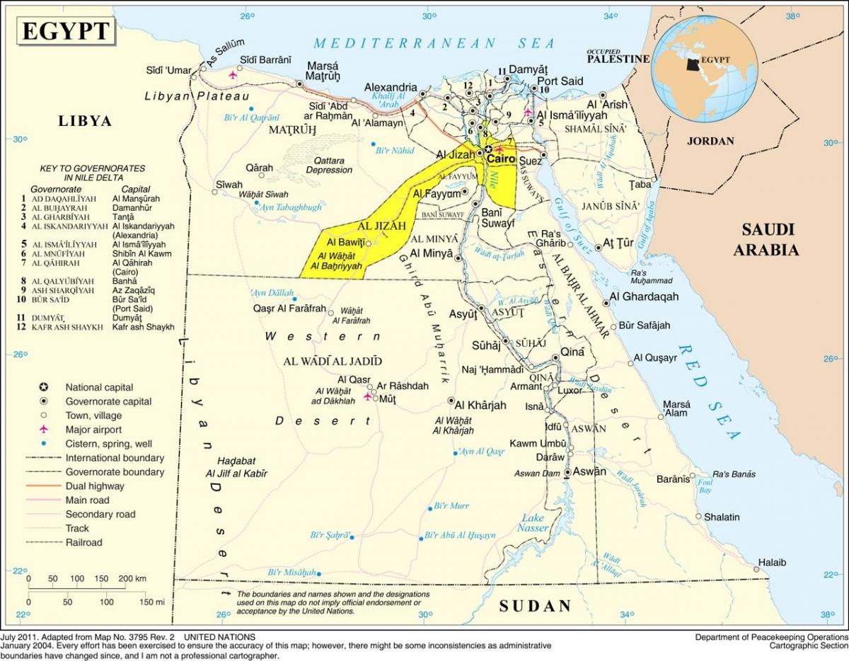 Mapa Wielkiego Kairu