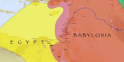 Mapa Babilon, Egipt