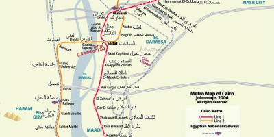 Metro w Kairze mapę 2016