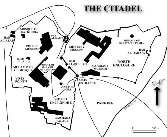 Mapa каирская cytadela