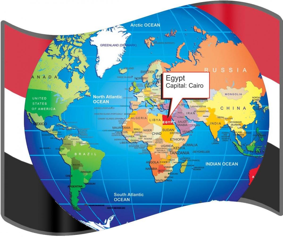 lokalizacja Kair na mapie świata