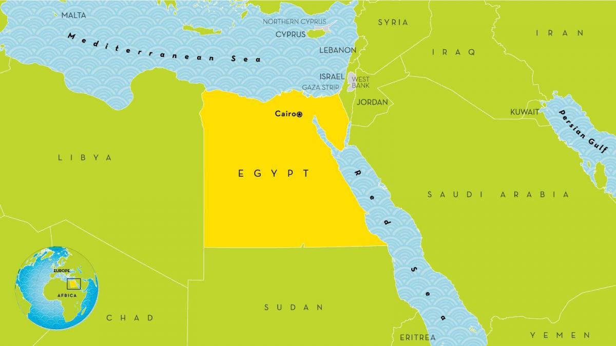 mapa Afryki Kair