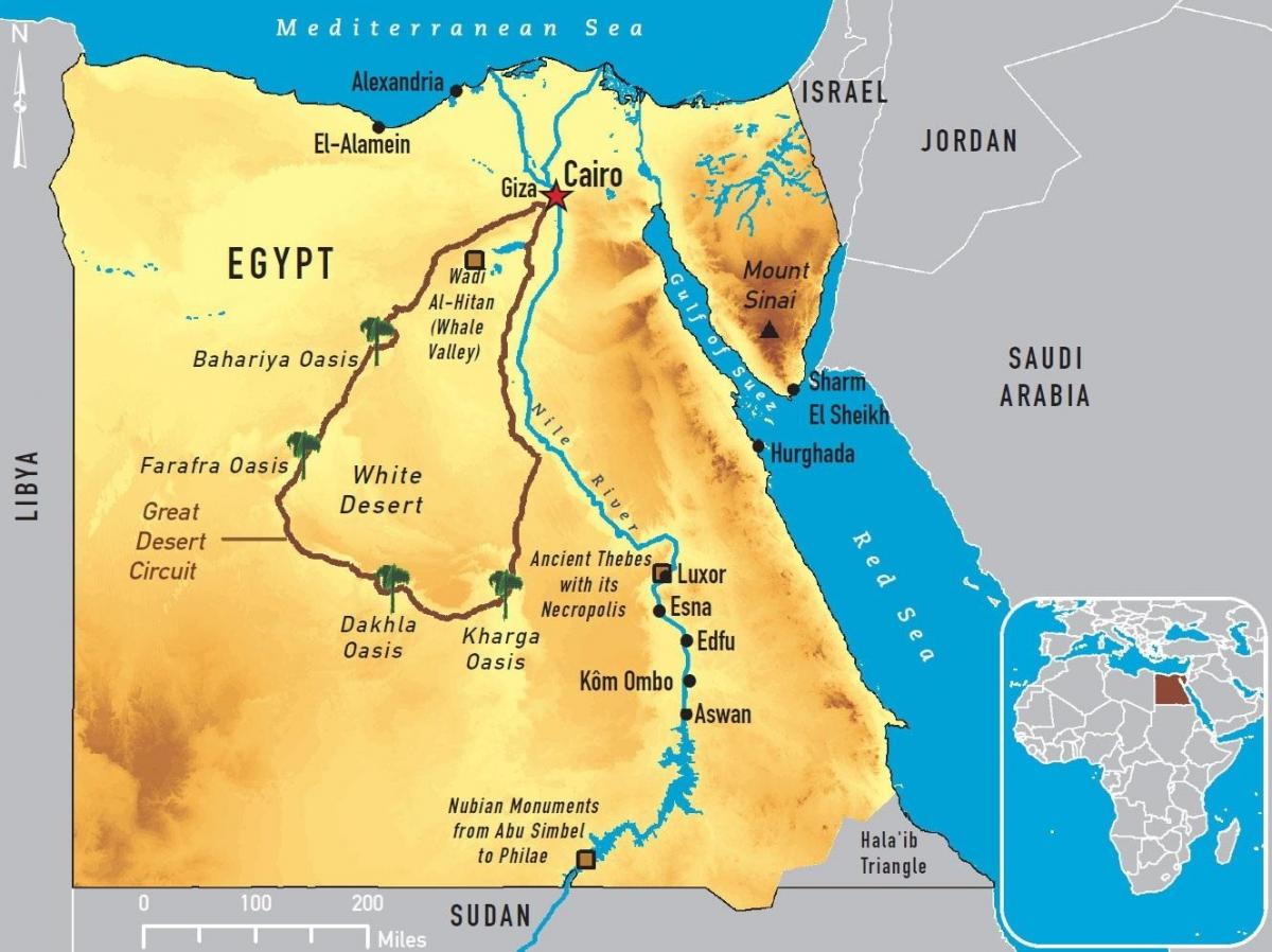 Kair na mapie świata