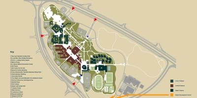 Mapa АУК Nowy Kair kampus