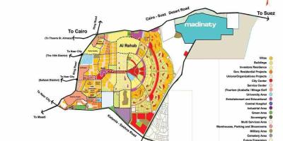 Mapa nowego miasta Kair 