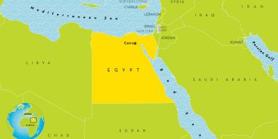 Stolica Egiptu na mapie